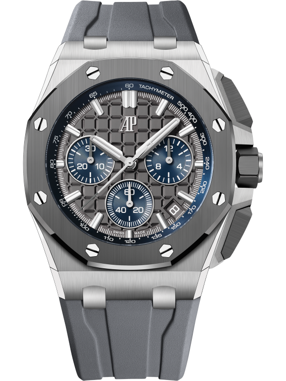 Audemars Piguet Royal Oak Offshore Titanium Selfwinding Chronograph 43 MM - Grey Rubber Strap - Grey Dial - 26420IO.OO.A009CA.01