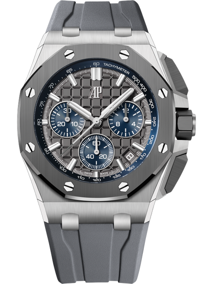 Audemars Piguet Royal Oak Offshore Titanium Selfwinding Chronograph 43 MM - Grey Rubber Strap - Grey Dial - 26420IO.OO.A009CA.01