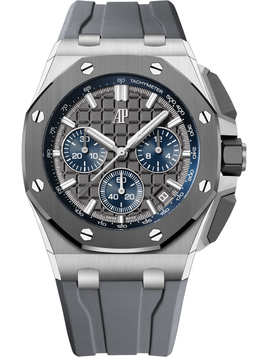 Audemars Piguet Royal Oak Offshore Titanium Selfwinding Chronograph 43 MM - Grey Rubber Strap - Grey Dial - 26420IO.OO.A009CA.01