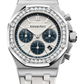 Audemars Piguet Royal Oak Offshore Stainless Steel Selfwinding Chronograph 37 MM - White Rubber Strap - Silver Dial - 26231ST.ZZ.D010CA.01