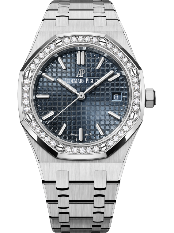 Audemars Piguet Royal Oak Stainless Steel Selfwinding 34 MM - Stainless Steel Bracelet - Blue-Grey Dial - 77351ST.ZZ.1261ST.01