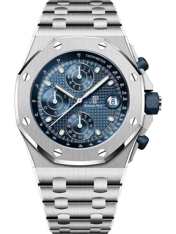 Audemars Piguet Royal Oak Offshore Stainless Steel Selfwinding Chronograph 42 MM - Stainless steel Bracelet - Blue Dial - 26238ST.OO.2000ST.01