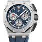 Audemars Piguet Royal Oak Offshore Titanium Selfwinding Chronograph 43 MM - Blue Rubber Strap - Blue Dial - 26420TI.OO.A027CA.01
