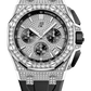 Audemars Piguet Royal Oak Offshore White Gold Diamond Selfwinding Chronograph 43 MM - Black Rubber Strap - White Gold Diamond Dial - 26423BC.ZZ.D002CA.01