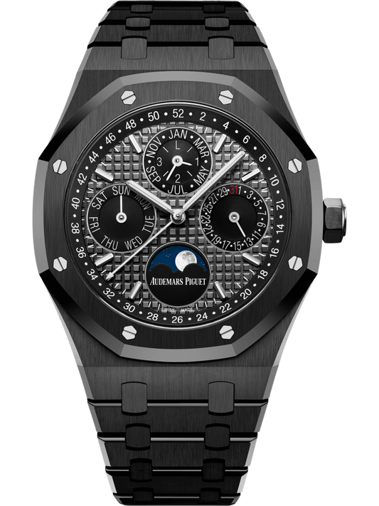 Audemars Piguet - Royal Oak - Perpetual Calendar - 41 MM - Black Ceramic - 26579CE.OO.1225CE.01 nyc watcher nyc watches