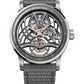 Audemars Piguet Code 11.59 Tourbillon Openworked Pink Case  41 MM - Grey Leather Strap - Skeleton Dial - White Gold Bezel - 26600CR.OO.D009KB.01