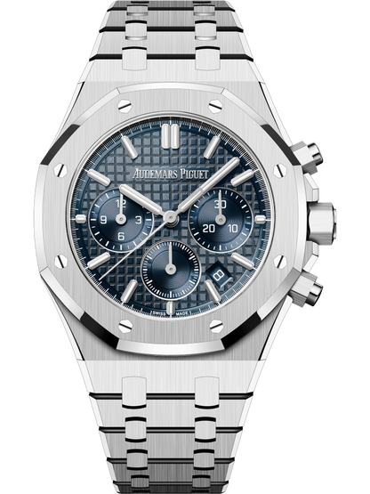 Audemars Piguet Royal Oak Stainless Steel Selfwinding Chronograph 38 MM - Stainless Steel Bracelet - Bleu Nuit Dial - 26715ST.OO.1356ST.01