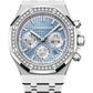 Audemars Piguet Royal Oak Stainless Steel Selfwinding Chronograph 38 MM - Stainless Steel Bracelet - Light Blue Dial - 26715ST.ZZ.1356ST.01