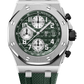 Audemars Piguet Royal Oak Offshore Titanium Selfwinding Chronograph 42 MM - Green Rubber Strap - Green Dial - 26238TI.OO.A056CA.01